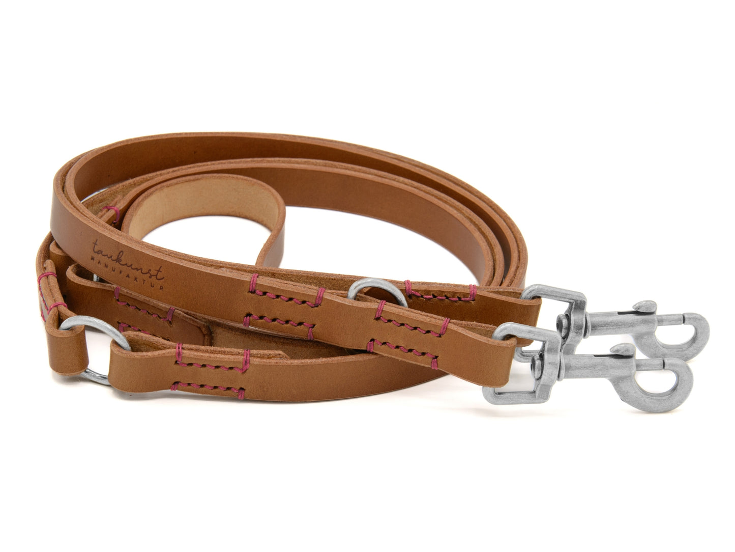 Hundeleine aus Leder - Lederleine 'Waldgeist' Camel
