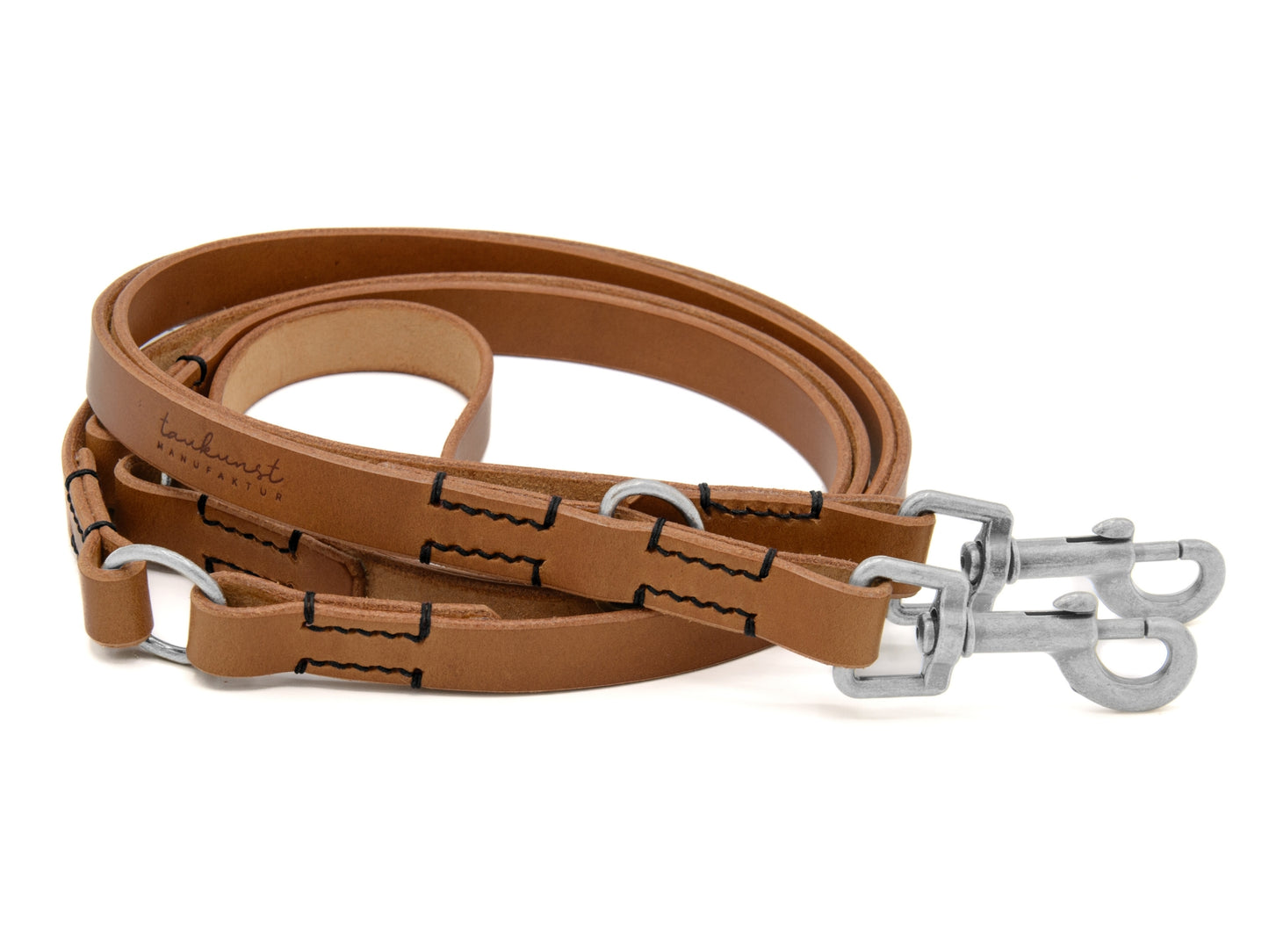 Hundeleine aus Leder - Lederleine 'Waldgeist' Camel
