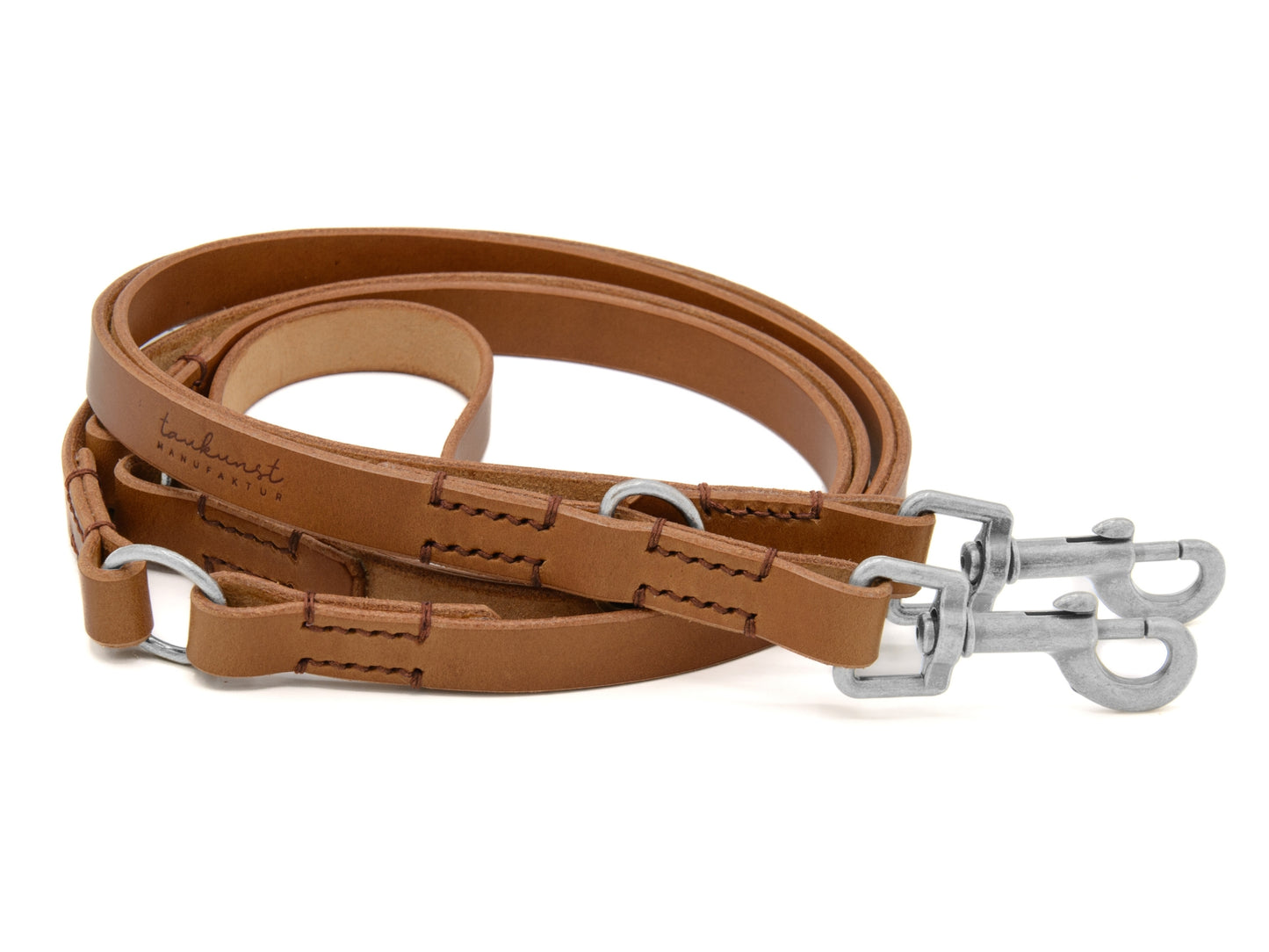 Hundeleine aus Leder - Lederleine 'Waldgeist' Camel
