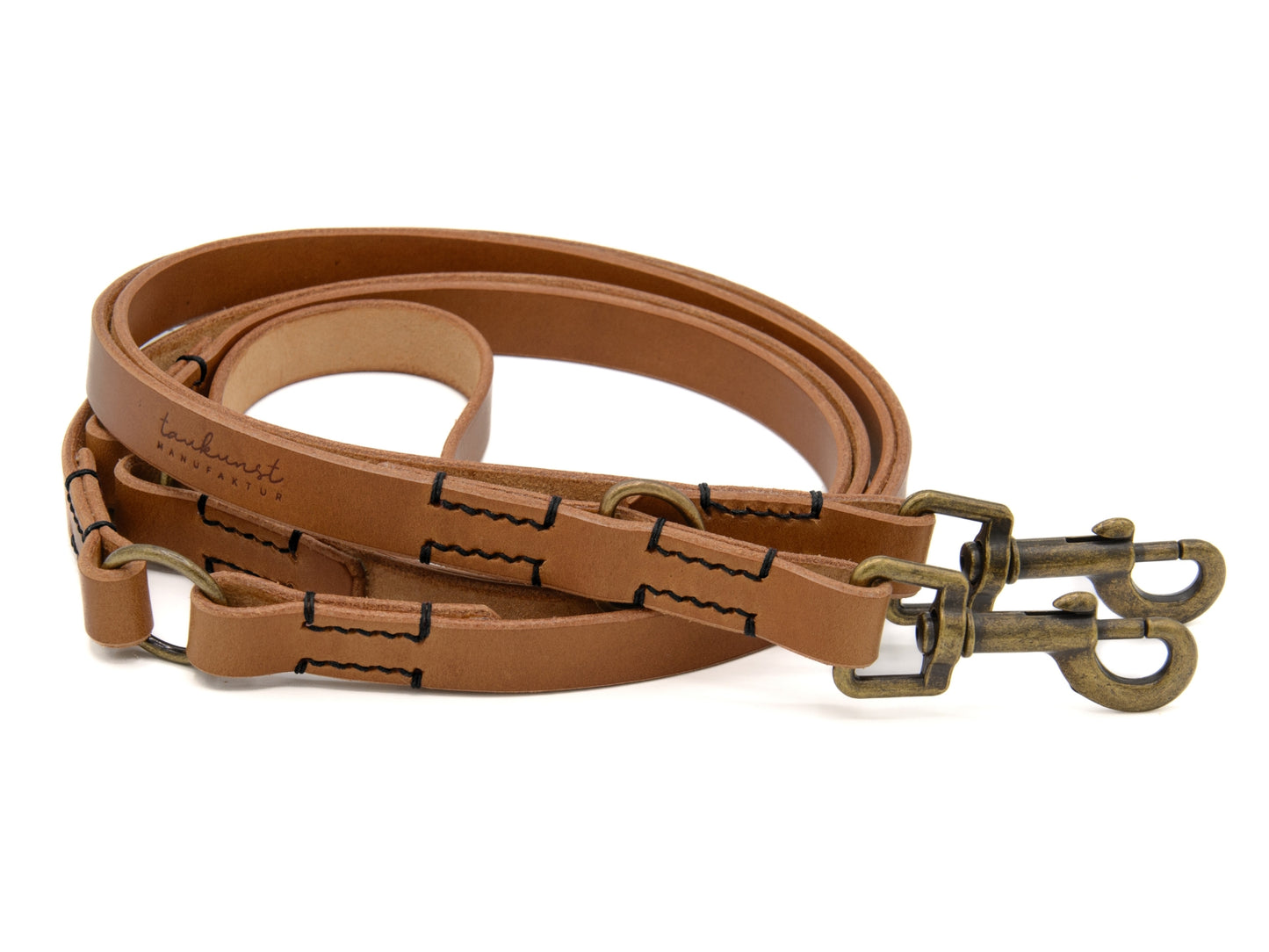 Hundeleine aus Leder - Lederleine 'Waldgeist' Camel
