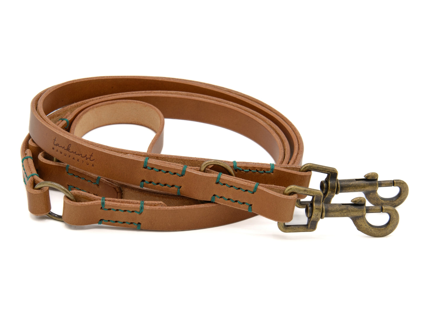 Hundeleine aus Leder - Lederleine 'Waldgeist' Camel
