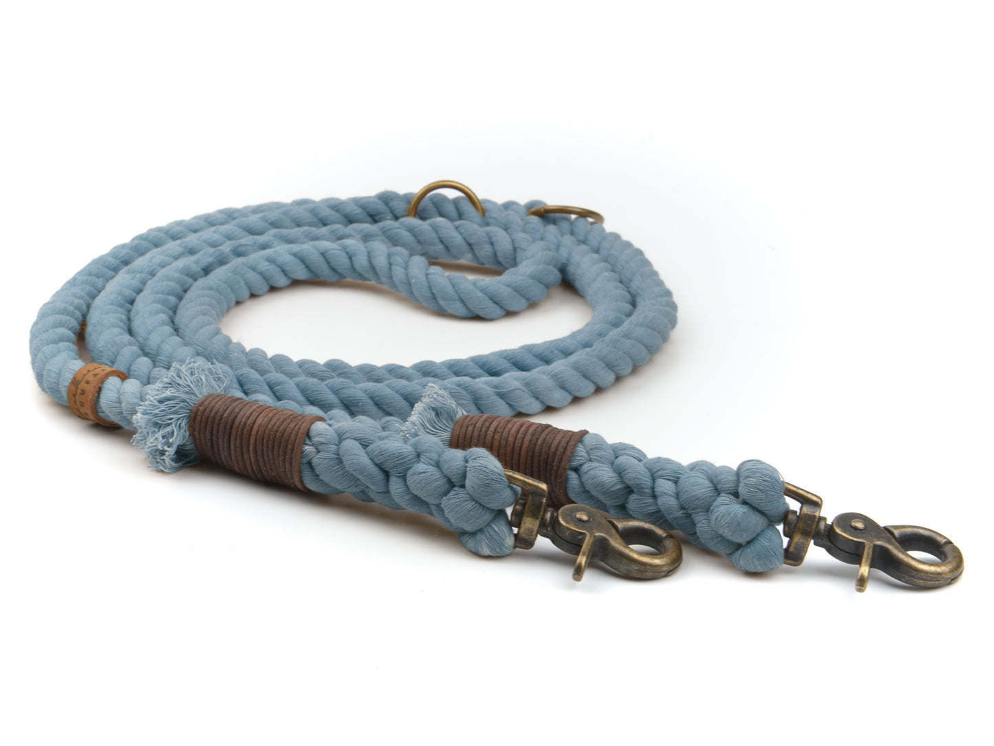 Tauleine aus Baumwolltau für Hunde in Himmelblau
